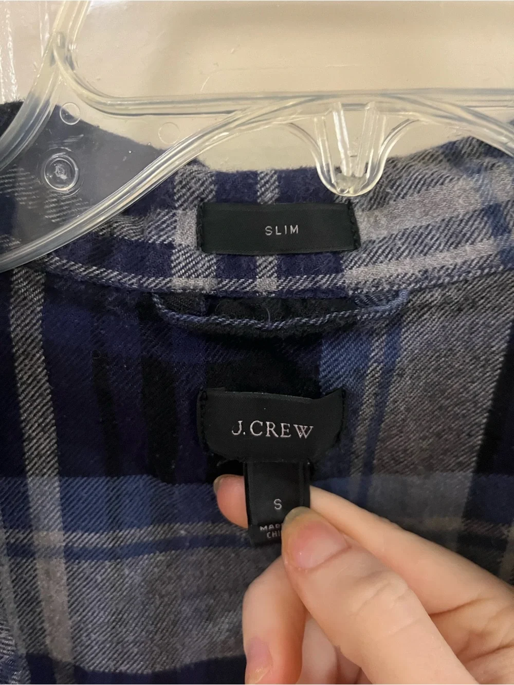 J.Crew Blue Flannel Button Down Shirt